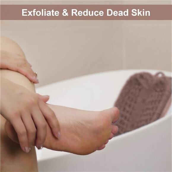 Shower Foot Scrubber Mat with Non-Slip Suction Cups, Foot Spa Brush - Picture 4 of 8